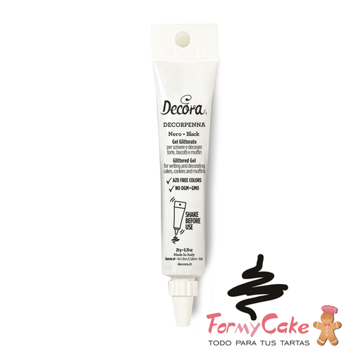 [9261694] Gel decorativo negro decorpenna, 20gr DECORA