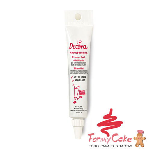 [9261685] Gel decorativo rojo decorpenna, 20gr DECORA