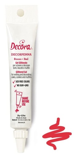 [9261685] Gel decorativo rojo decorpenna, 20gr DECORA
