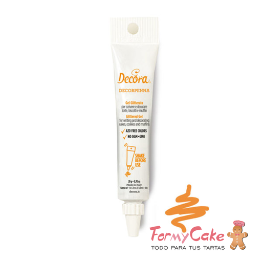 [9261726] Gel decorativo naranja decorpenna, 20gr DECORA