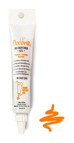 [9261726] Gel decorativo naranja decorpenna, 20gr DECORA