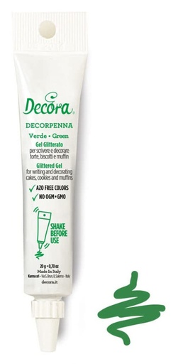 [9261684] Gel decorativo verde decorpenna, 20gr DECORA