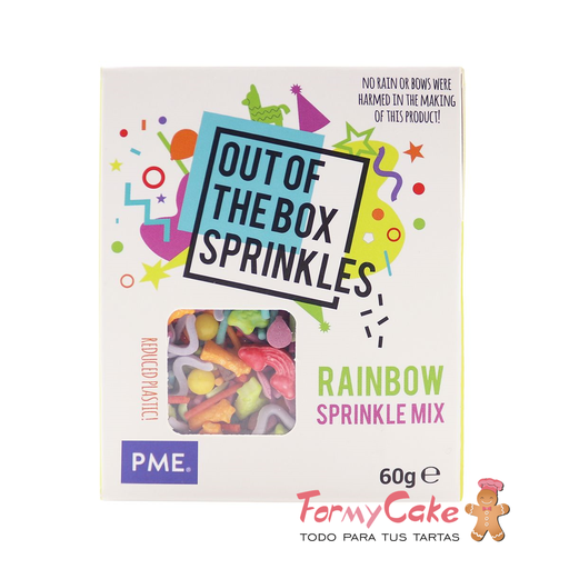 [OTB01] Sprinkle rainbow- arcoiris- 60g PME
