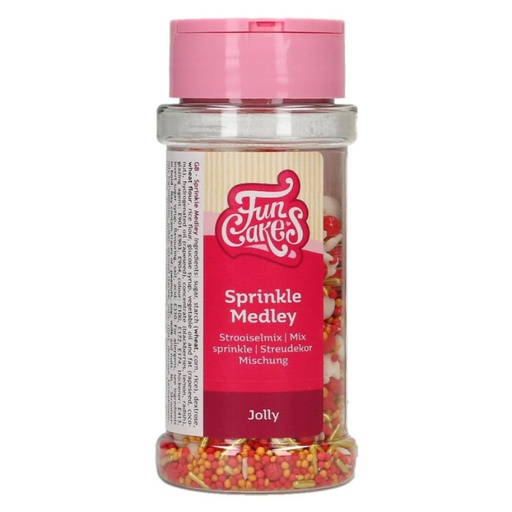 [F51470] Decoración comestible sprinkle medley jolly 65g FUNCAKES