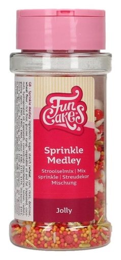 [F51470] Decoración comestible sprinkle medley jolly 65g FUNCAKES