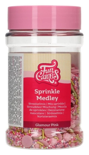 [F52970] Sprinkle medley glamour pink 180g FUNCAKES