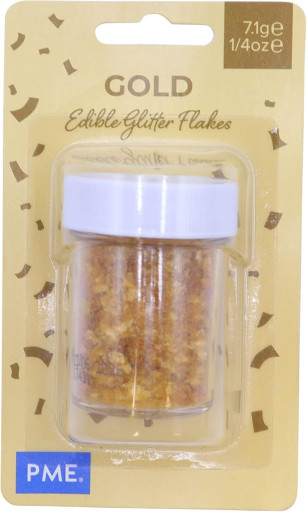 [GF150] Copos purpurina dorada comestible 7gr PME