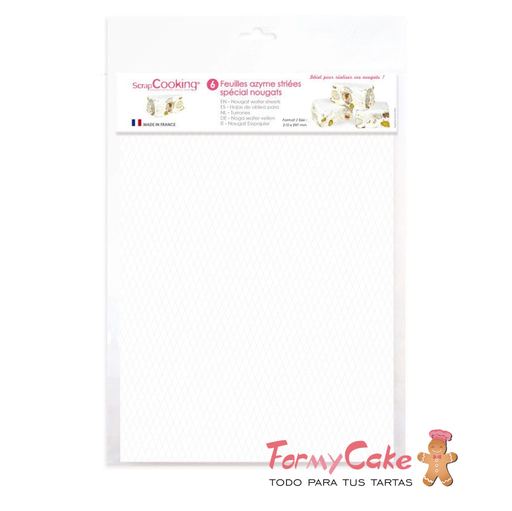 [SC7303] Oblea para turrón 6uds SCRAPCOOKING