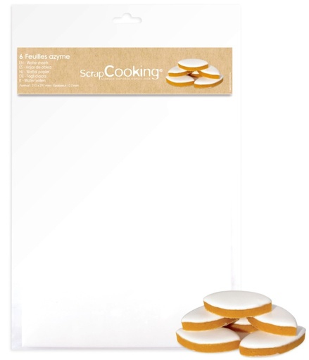 [SC7300] Hojas de oblea 6uds SCRAPCOOKING