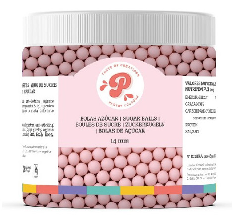 [P100035] Bolas rosa pastel 14mm-150gr Pastry Colours