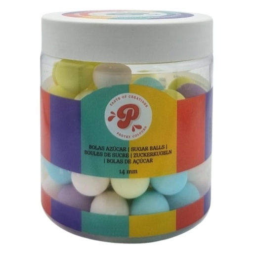 [P100036] Bolas pastel mix 14mm-150gr Pastry Colours