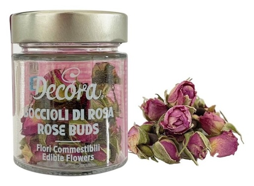 [0201014] Flores comestibles capullos de rosa DECORA