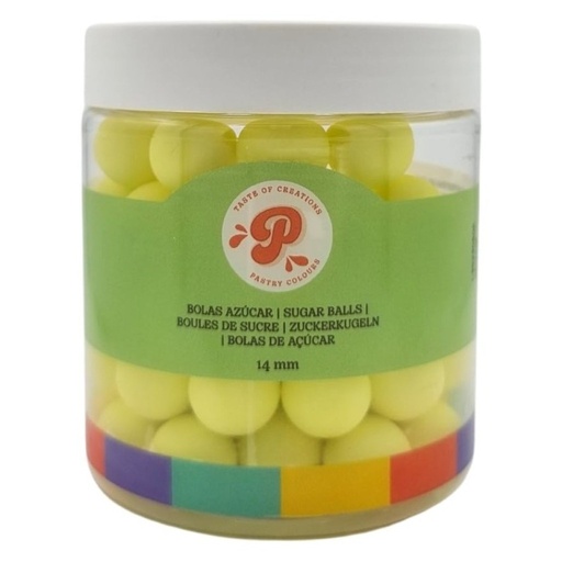[P100038] Bolas verde pastel 14mm-150gr Pastry Colours