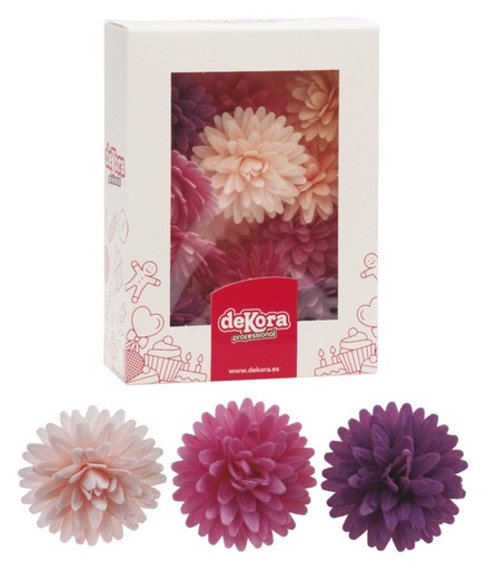 [126149] Pompones de oblea colores 12uds DEKORA