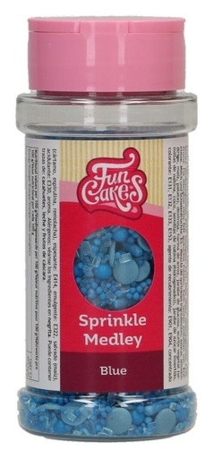 [F53295] Decoración comestible sprinkle medley azul 70g FUNCAKES