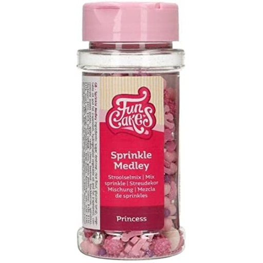 [F51390] Decoración comestible sprinkle medley princesa 50g FUNCAKES