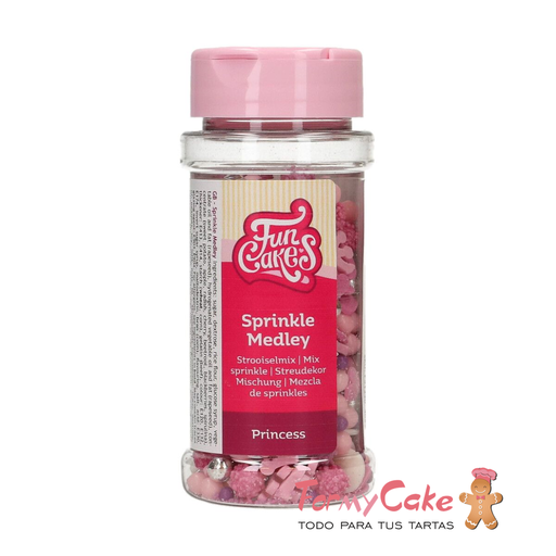 [F51390] Decoración comestible sprinkle medley princesa 50g FUNCAKES