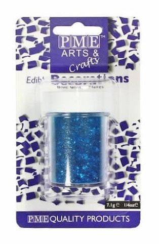 [GF142] Copos purpurina comestible azul 7gr PME