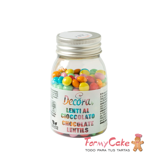[2081199] Mini perlas de chocolate con leche - colores arcoiris - 80gr DECORA