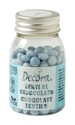 [2081197] Mini perlas de chocolate con leche - turquesa - 80gr DECORA