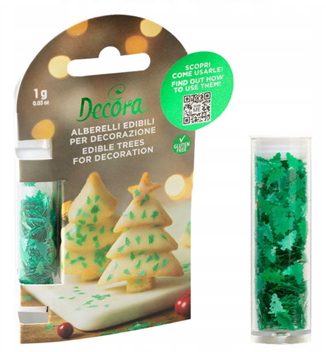 [2090206] Decoraciones comestibles Árbol verde 1gr DECORA