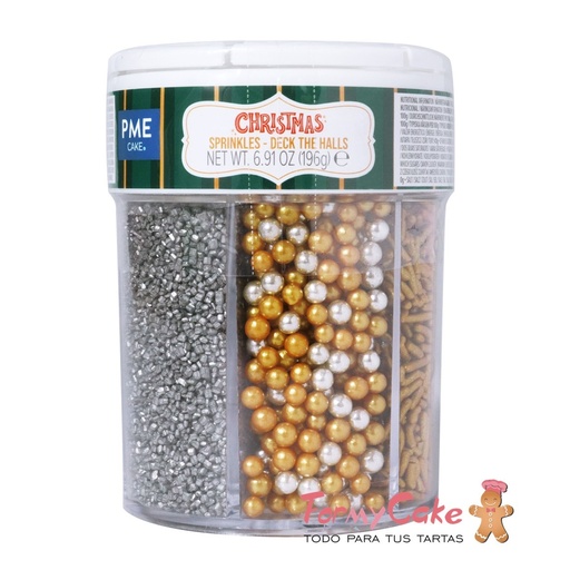 [CH24SX040] Sprinkle navidad 6 en 1 brillo festivo 196g PME