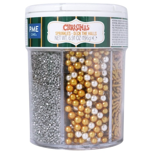 [CH24SX040] Sprinkle navidad 6 en 1 brillo festivo 196g PME