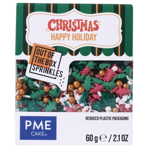 [CH24OTB042] Sprinkle navidad felices fiestas 60g PME