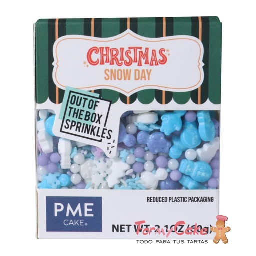 [CH24OTB043] Sprinkle navidad día de nieve 60g PME
