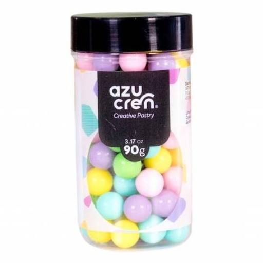 [AZ01644] Superbola mix pastel 10mm 90g. AZUCREN