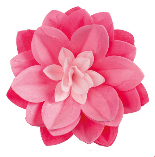 [126176] Water lily de oblea color rosa DEKORA
