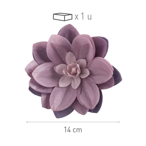 [126175] Water lily de oblea color lila DEKORA