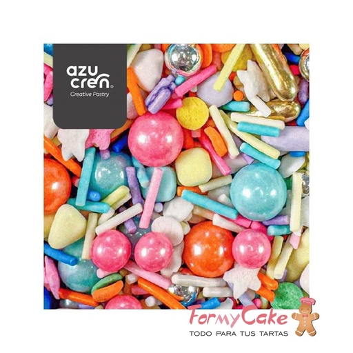[AZ01919] Sprinkle vibrant galaxy 90g. AZUCREN