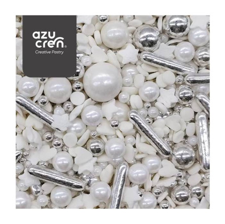 [AZ01901] Sprinkle silver love 90g. AZUCREN