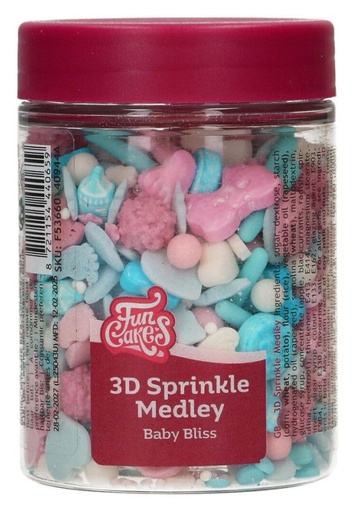 [F53660] Sprinkle medley 3d - baby bliss - 70g FUNCAKES