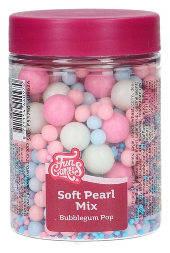 [F53750] Soft pearls mix bubblegum pop 80g FUNCAKES
