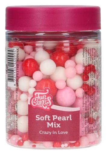 [F53760] Soft pearls mix crazy love 80g FUNCAKES