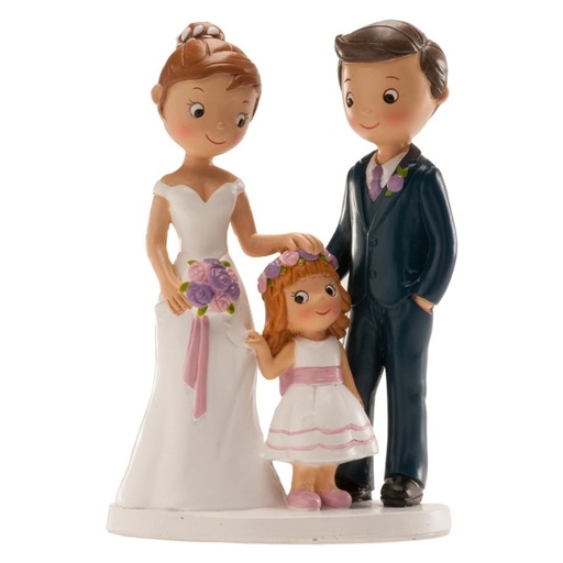 [305080] Figura para tarta boda "con niña" 16cm DEKORA
