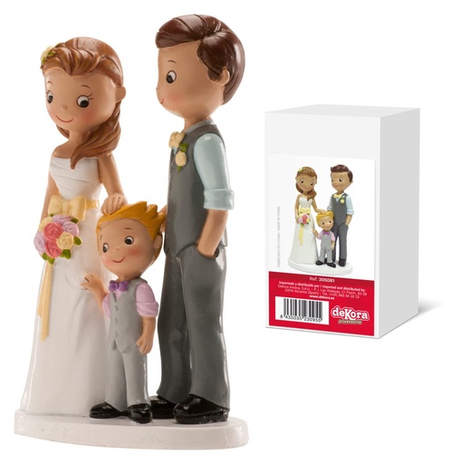[305081] Figura para tarta boda "con niño" 16cm DEKORA