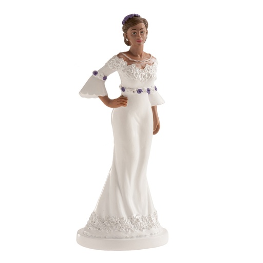 [305083] Figura para tartas de boda mujer "glamour" 16 CM