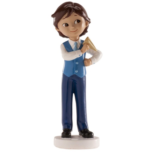 [315109] Figura tarta de comunión niño con avión DEKORA