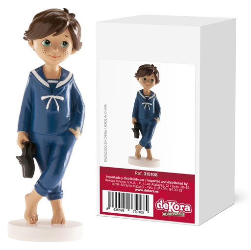 [315108] Figura para tarta comunión niño descalzo DEKORA