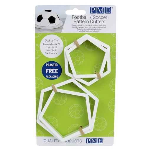 [FB49] Set 4 cortadores balón futbol PME