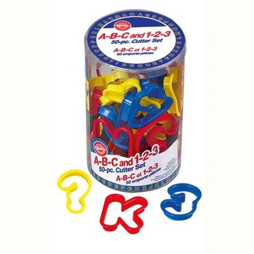 [02-0-0114] Cortantes letras y números 50ud WILTON