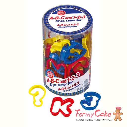 [02-0-0114] Cortantes letras y números 50ud WILTON