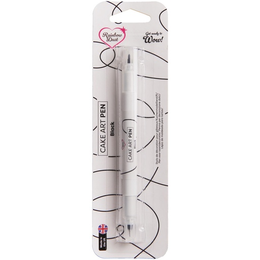[RD2947] Rotulador comestible doble punta rainbow dust jet BLACK