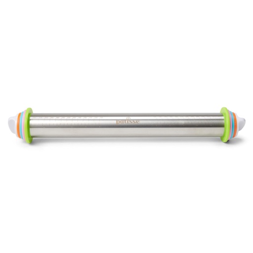 [P02065] Rodillo de acero inoxidable con anillos espaciadores PATISSE