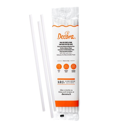 [9260155] Pilares para tartas 12ud diam: 4mm DECORA