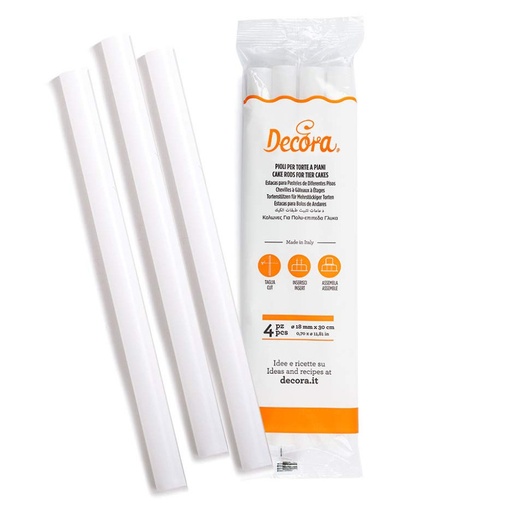 [9260157] Pilares para tartas 4ud diam: 18mm DECORA