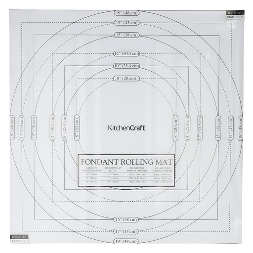 [sdiicingmat] Tapete medidor pvc transparente 2ud, 50x50cm kitchen CRAFT